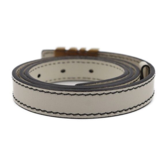 Christian Dior D-fence Defence Belt Leather Ivory-toned Gold Hardware Logo main image 8